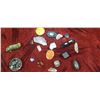 Image 8 : WOODEN BOX WITH MOOKAITE AND AMETHYST STONES PLUS MORE.