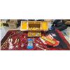 Image 1 : WIND CHIME/ JEWLERY BOX WITH ASSORTMENT OF JEWLERY