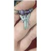Image 19 : RINGS/ BRACELETTES/ STONES/ CRACKLE QUARTZ AND CRYSTALS WITH TWO WOODEN BOXES