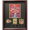 Image 1 : Super Bowl LVIII Patrick Mahomes Limited Edition Autographed Football Card Display
