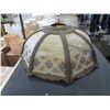 Image 2 : LOT DE 3 ABAT-JOUR VITRAIL VINTAGE