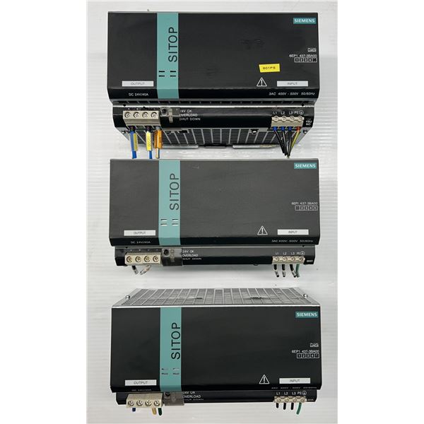 (3) Siemens #6EP1437-3BA00 Power Supplies