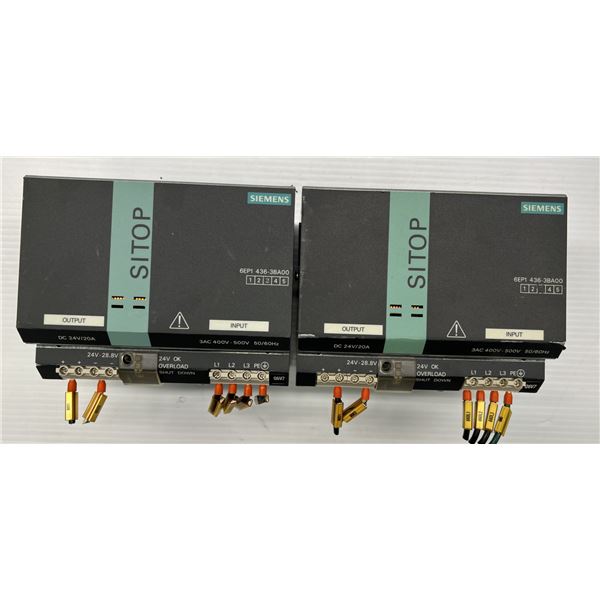 (2) Siemens #6EP1436-3BA00 Power Supplies