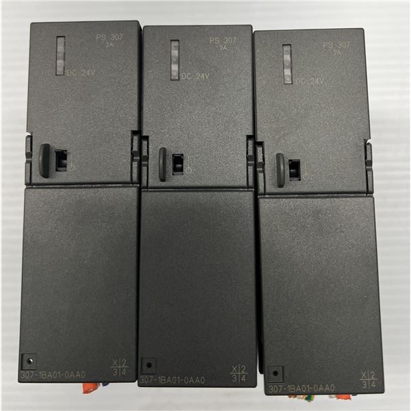 Lot of (3) Siemens #6ES7 307-1BA01-0AA0 Power Supplies