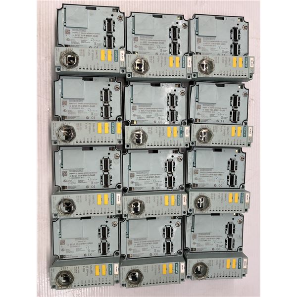 Lot of (12) Siemens #6ES7 154-8FB01-0AB0 SIMATIC ET 200PRO Interface Modules