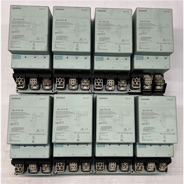 Lot of (8) Siemens #3RK1304-5KS40-4AA0/DSe-ST Direct Motor Starters