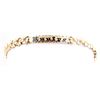 Image 1 : 14KT GOLD HAWAIIAN FLOWER LEI SWEETHEART BRACELET