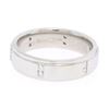 Image 1 : Scott Kay Men's Platinum .24 ctw Channel Diamond Solid Wide Wedding Band Ring Sz