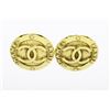 Image 1 : Chanel CC Logo Round Earrings