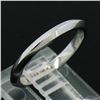 Image 4 : Vintage Platinum 2.25mm Plain Simple Knife Edge Stackable Wedding Band Ring Sz 5