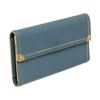 Image 2 : Louis Vuitton International Wallet Blue Suhali