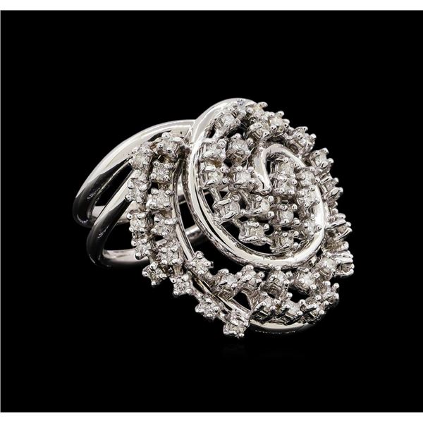 14KT White Gold 0.62 ctw Diamond Ring