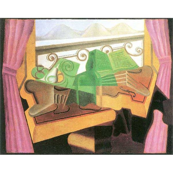 Juan Gris - Open Windows With Hills