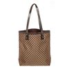 Image 1 : Celine Brown Beige Canvas Macadam Tote Bag