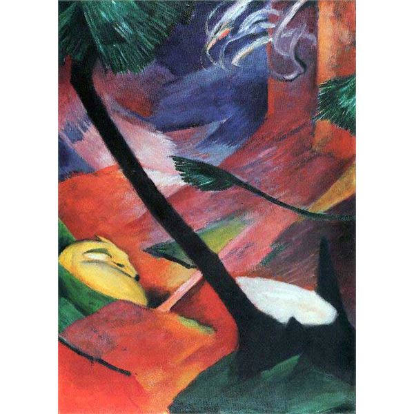 Franz Marc - Deer in the Forest II