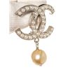 Image 1 : Chanel Silver CC Pearl Drop