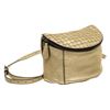 Image 2 : Bottega Veneta Gold Metallic Top Zip Shoulder Bag