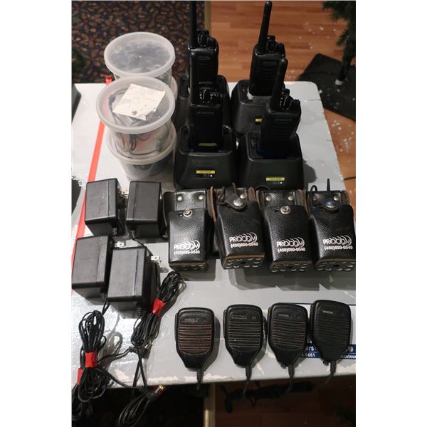 ENS COMPLETE DE 4 WALKIE-TALKIE KENWOOD