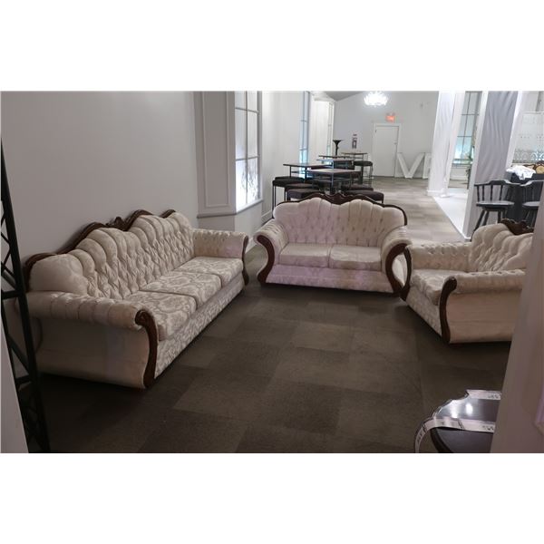 ENS DE 3mcx: SOFA 90"  , CAUSEUSE 65", FAUTEUIL