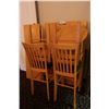 Image 2 : TABLE CUISINE HAUTE A/EXTENSION & 4 CHAISES