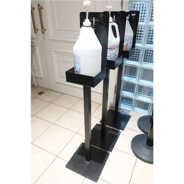 LOT DE 3 SUPPORTS À DÉSINFECTANT