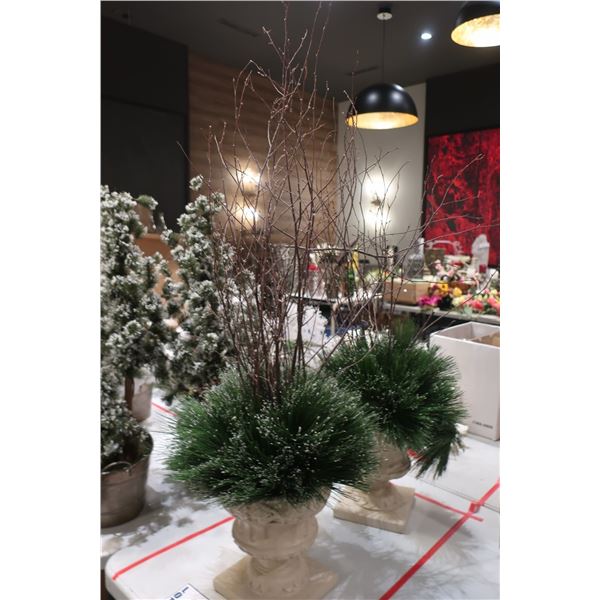 LOT DE 2pcs POTS DÉCORATIF DE NOËL DANS