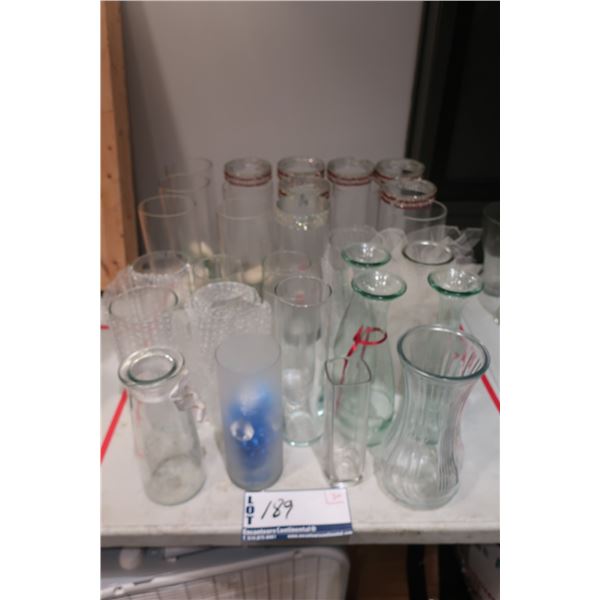 LOT DE 30 VASES ASST