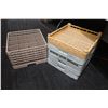 Image 1 : LOT DE 6 BACS À VAISSELLES ET VERRES ASST