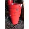 Image 1 : LOT DE 4 POTS EN PLASTIQUE 21"d.x23"h.