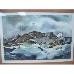 Nancy Taylor Stonington Print, "Sea Lion Rock" 23" x 29" (1)