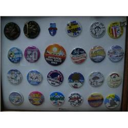 4 Framed Lots of Iditarod Pins  (1)