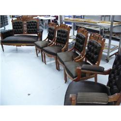 6 Piece parlor Set, all original finish, all original Horsehair Upholstery from New Orleans, c.1850,