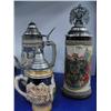 Image 1 : Lot of 3 Beer Steins:  Original WWI work of Art 679/14,000  Original Gerti, German Heidelberg Stein 