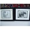 Image 1 : Pair of Fred Machetanz Prints from Books:  Bear, Mother and Child, Frame Size 14" x 16"  (42)