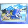 Image 3 : Lot of 4 Fred Machetanz Pictures from Book 9 1/2" x 11" Frame Size, Bear Laying Down, Mother with 2 