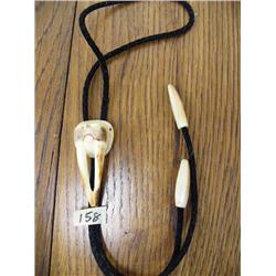 Fossilized Walrus Skull Bolo Tie by Ellanna (37