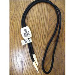 Scrimshawed Wilbur Walluk Bolo Tie with Blanket Toss (37)