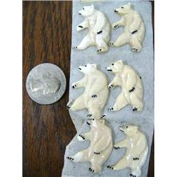 Group of 6 Walking Polar Bears (37)