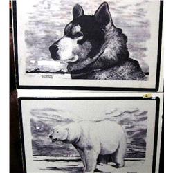 Pair of Prints by Florence Malewotkuk, Bering Sea Originals, 16 1/2" x 10 3/4" (1)