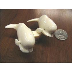 Pair of 2 1/2" Beluga Whales by Mark Seagana  444C