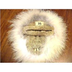 Whalebone and Ivory Mask with Wolf Ruff (1)