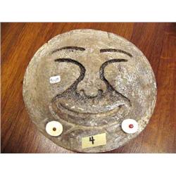 Face made from whalebone 6 1/2" across (1)