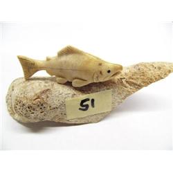 4" Carved Bone Fish  (1)