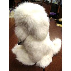 Dog made from Rabbit Skin by Flora Wassile 8 1/2" tall (1)