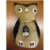 Image 1 : 9" Sealskin Owl with Googily Eyes, by Flora Wassilie (1)