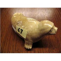 4 1/2"  Bone Carved Seal  (33)
