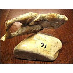 Bone Carving of 3 Whales and Walrus signed LAI (33)