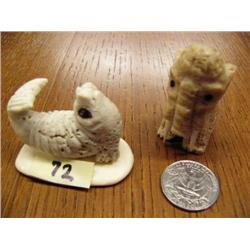 Lot of Bone 2" Seal and Bone 2" Mammoth (33)