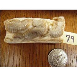 Lot of 2" Bone Seal and 2" Fossilized Ivory Seal (33)