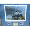 Image 2 : Complete Collection of 19 Alaska Medallion Issue Duck Stamp Prints, Matted and Framed from 1985 to 2